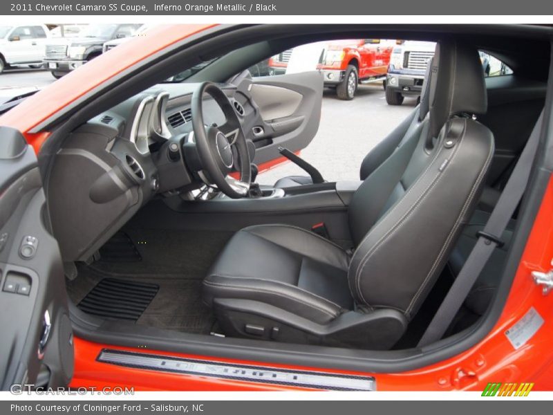 Inferno Orange Metallic / Black 2011 Chevrolet Camaro SS Coupe