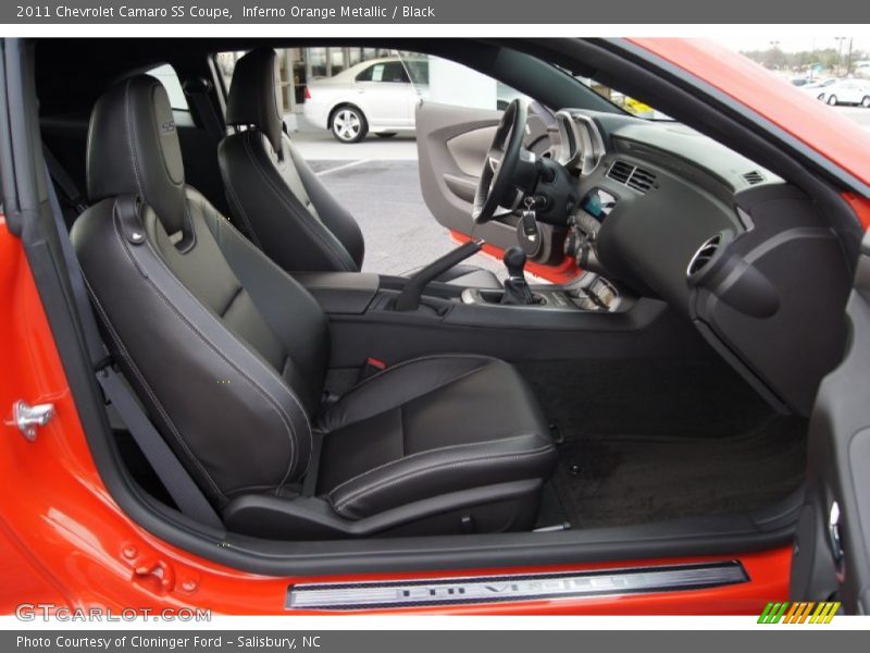 Inferno Orange Metallic / Black 2011 Chevrolet Camaro SS Coupe