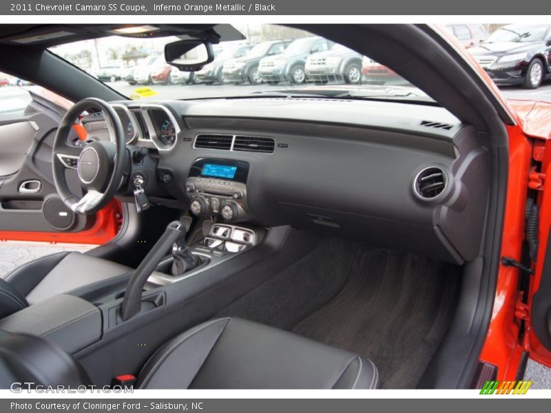 Inferno Orange Metallic / Black 2011 Chevrolet Camaro SS Coupe