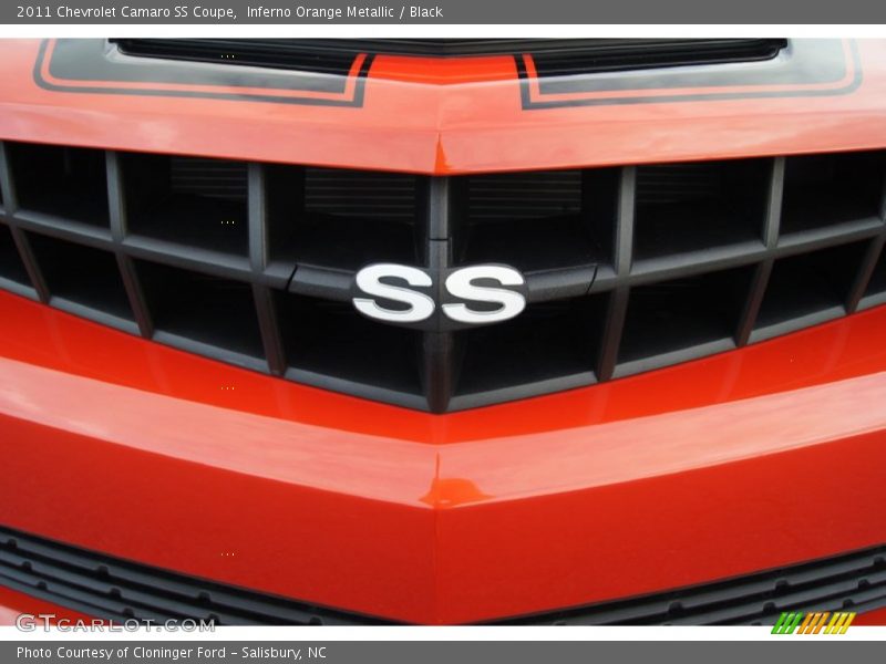 Inferno Orange Metallic / Black 2011 Chevrolet Camaro SS Coupe