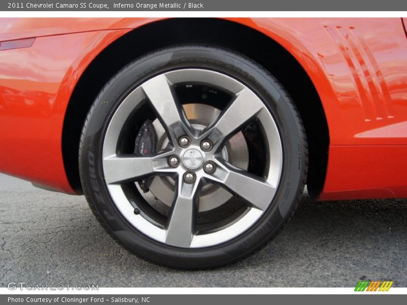 Inferno Orange Metallic / Black 2011 Chevrolet Camaro SS Coupe