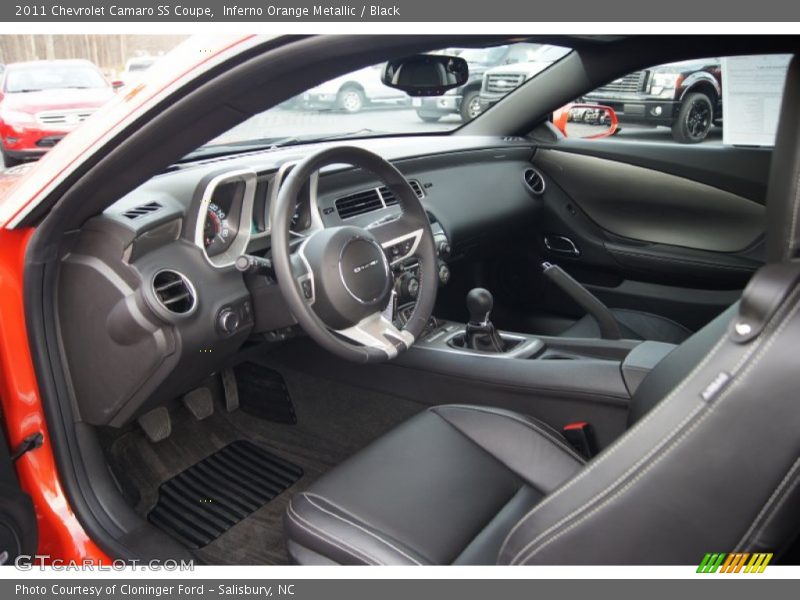 Inferno Orange Metallic / Black 2011 Chevrolet Camaro SS Coupe