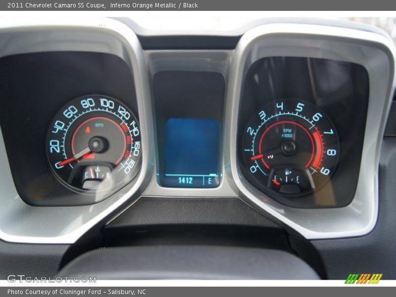 Inferno Orange Metallic / Black 2011 Chevrolet Camaro SS Coupe