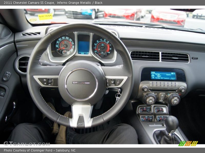 Inferno Orange Metallic / Black 2011 Chevrolet Camaro SS Coupe