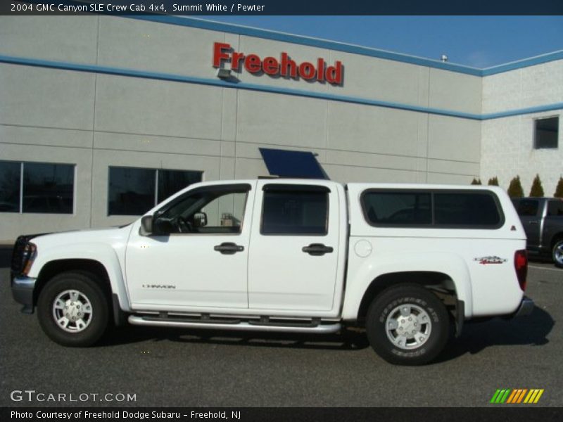 Summit White / Pewter 2004 GMC Canyon SLE Crew Cab 4x4
