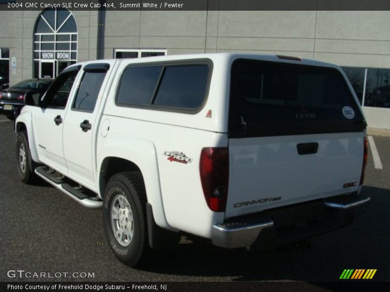 Summit White / Pewter 2004 GMC Canyon SLE Crew Cab 4x4