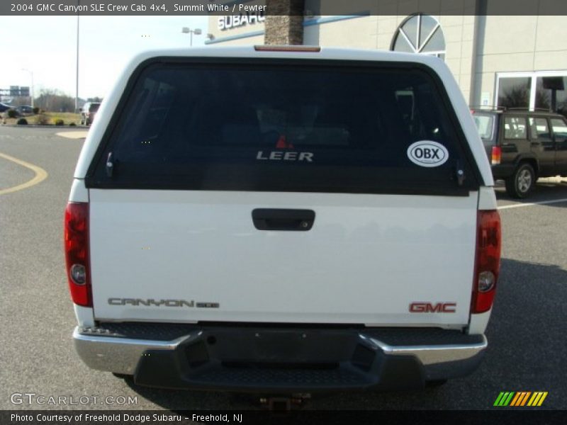 Summit White / Pewter 2004 GMC Canyon SLE Crew Cab 4x4