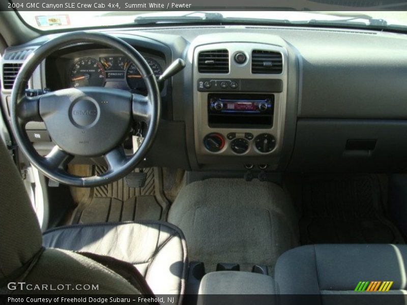 Summit White / Pewter 2004 GMC Canyon SLE Crew Cab 4x4