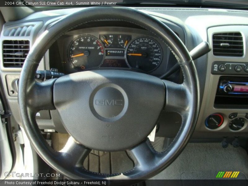 Summit White / Pewter 2004 GMC Canyon SLE Crew Cab 4x4