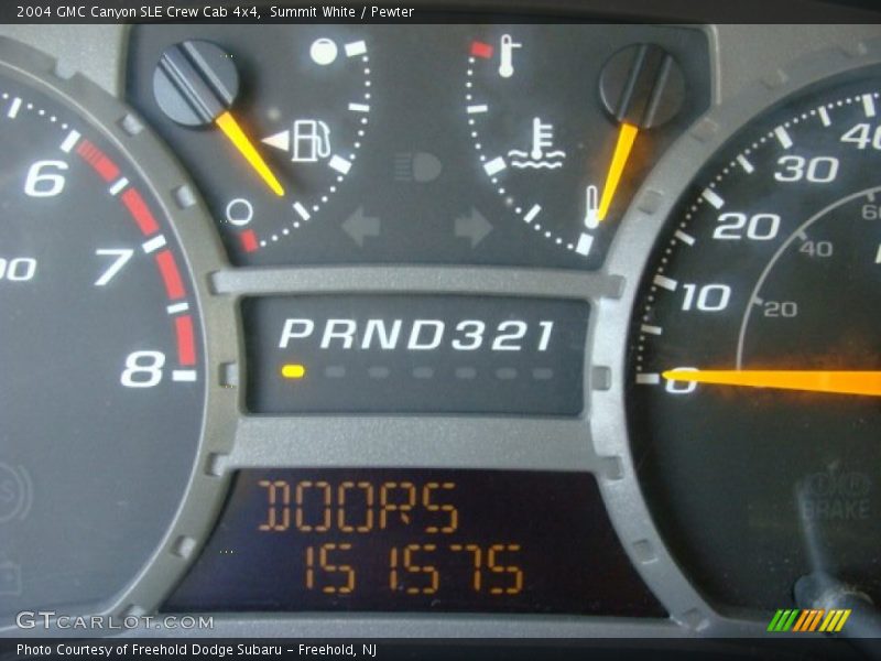 Summit White / Pewter 2004 GMC Canyon SLE Crew Cab 4x4