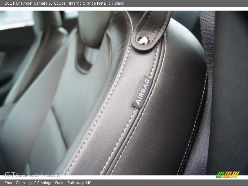 Inferno Orange Metallic / Black 2011 Chevrolet Camaro SS Coupe