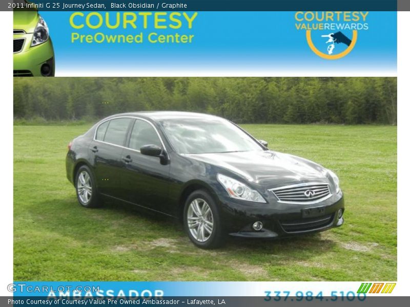Black Obsidian / Graphite 2011 Infiniti G 25 Journey Sedan
