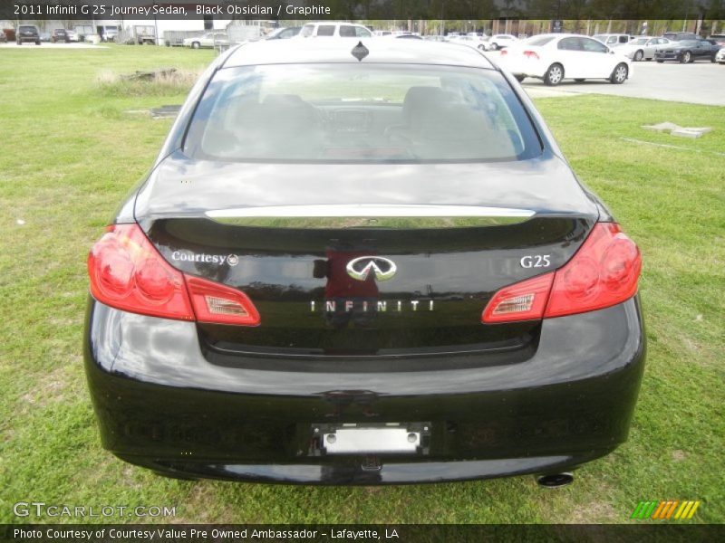 Black Obsidian / Graphite 2011 Infiniti G 25 Journey Sedan