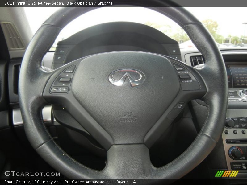 Black Obsidian / Graphite 2011 Infiniti G 25 Journey Sedan