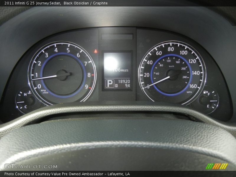 Black Obsidian / Graphite 2011 Infiniti G 25 Journey Sedan