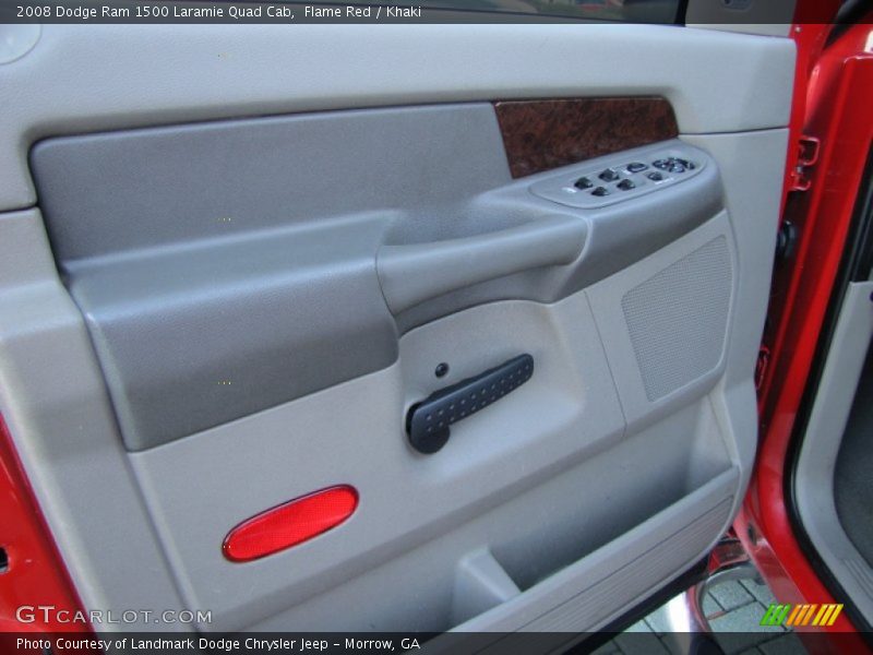 Flame Red / Khaki 2008 Dodge Ram 1500 Laramie Quad Cab