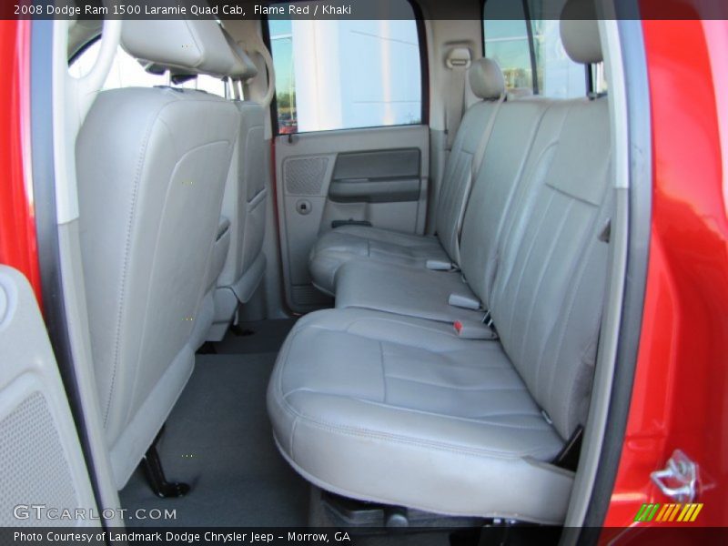 Flame Red / Khaki 2008 Dodge Ram 1500 Laramie Quad Cab
