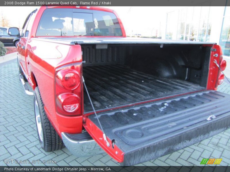 Flame Red / Khaki 2008 Dodge Ram 1500 Laramie Quad Cab