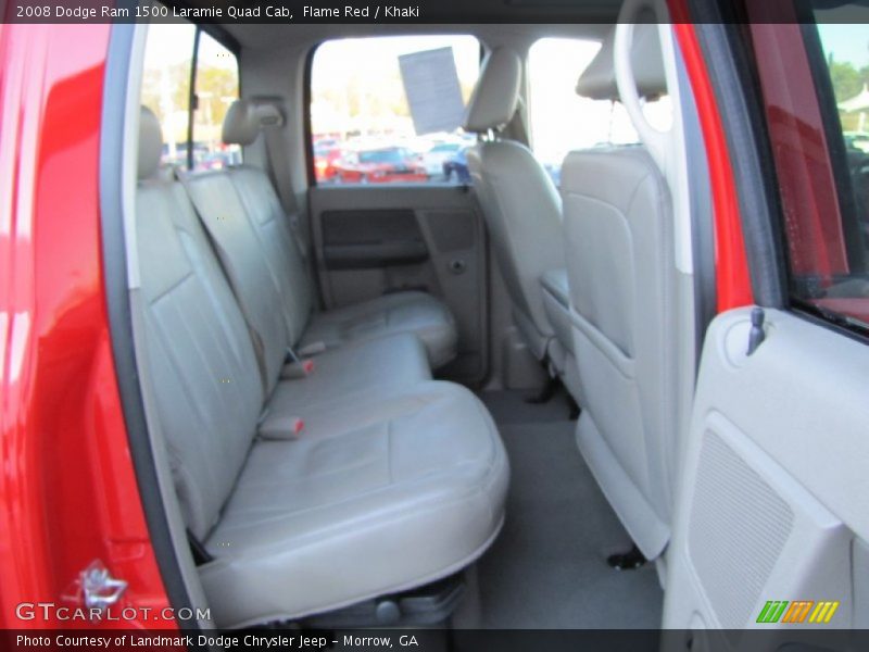Flame Red / Khaki 2008 Dodge Ram 1500 Laramie Quad Cab