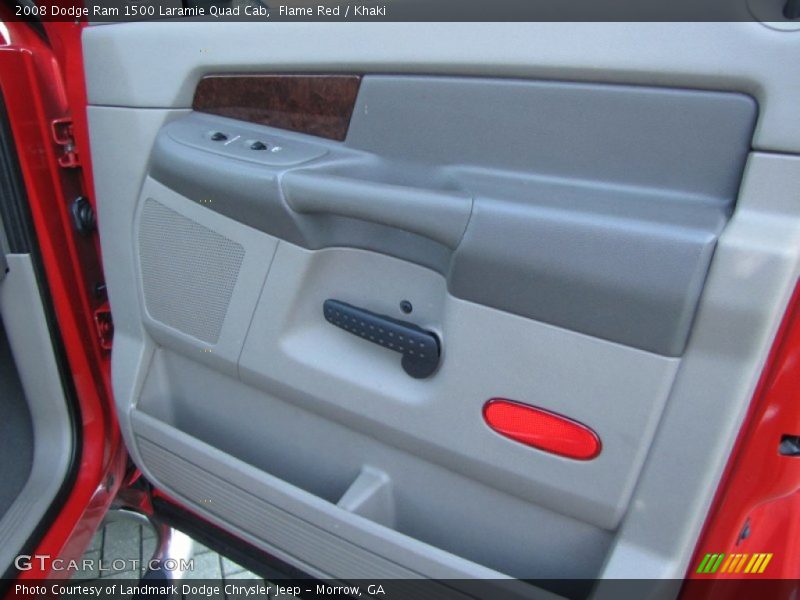 Flame Red / Khaki 2008 Dodge Ram 1500 Laramie Quad Cab