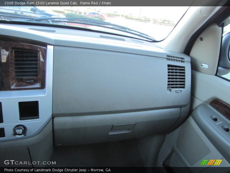 Flame Red / Khaki 2008 Dodge Ram 1500 Laramie Quad Cab