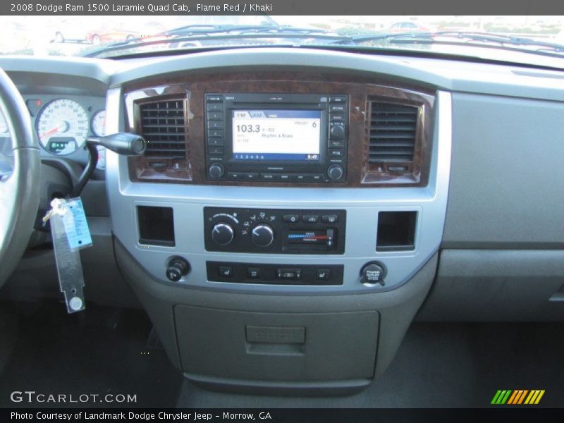 Flame Red / Khaki 2008 Dodge Ram 1500 Laramie Quad Cab