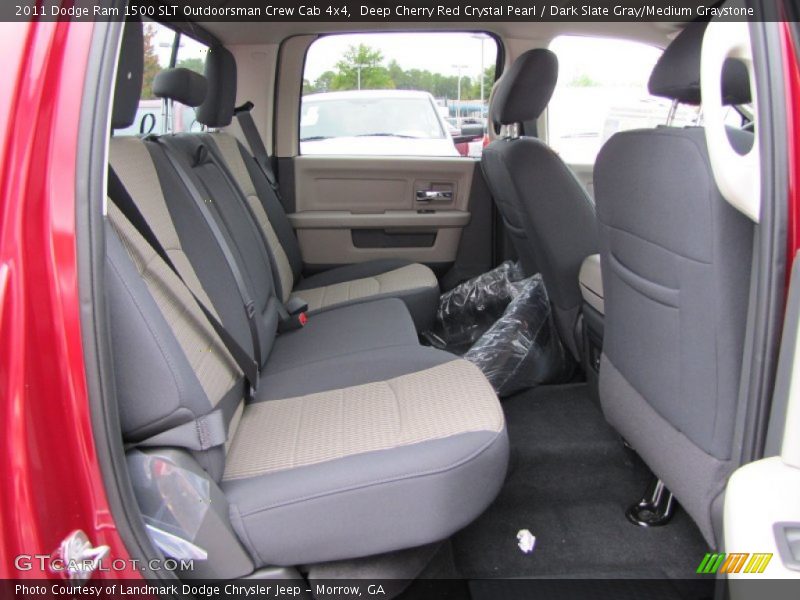 Deep Cherry Red Crystal Pearl / Dark Slate Gray/Medium Graystone 2011 Dodge Ram 1500 SLT Outdoorsman Crew Cab 4x4