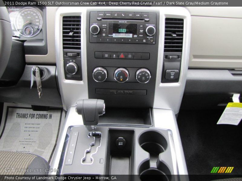 Deep Cherry Red Crystal Pearl / Dark Slate Gray/Medium Graystone 2011 Dodge Ram 1500 SLT Outdoorsman Crew Cab 4x4
