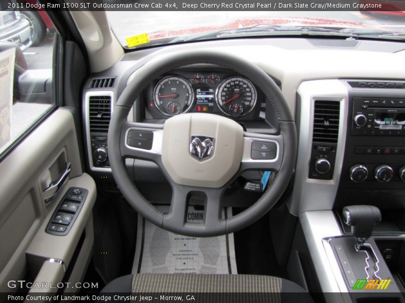  2011 Ram 1500 SLT Outdoorsman Crew Cab 4x4 Steering Wheel