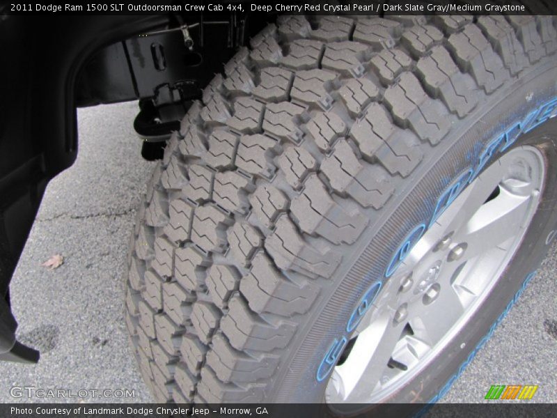 Deep Cherry Red Crystal Pearl / Dark Slate Gray/Medium Graystone 2011 Dodge Ram 1500 SLT Outdoorsman Crew Cab 4x4