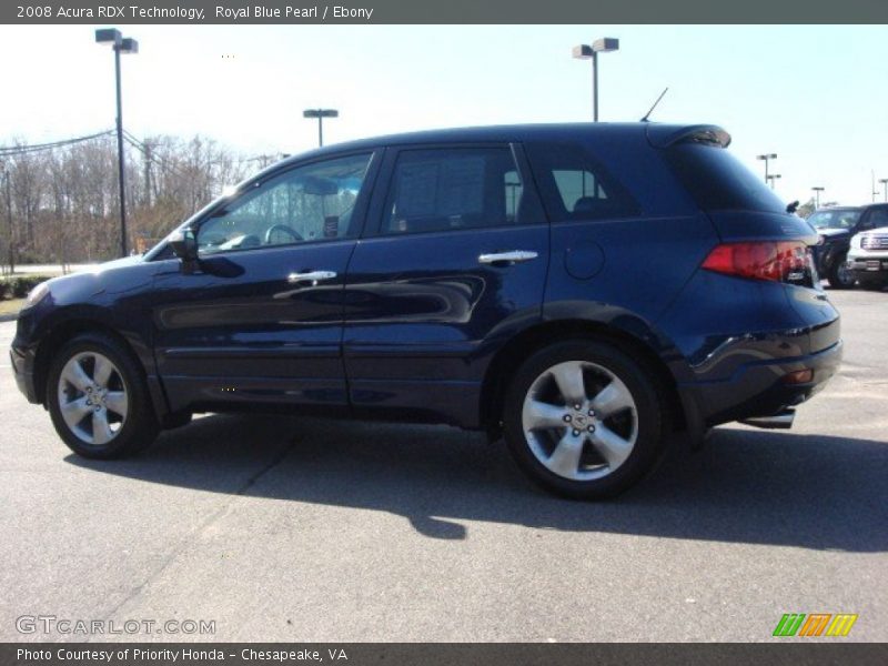 Royal Blue Pearl / Ebony 2008 Acura RDX Technology