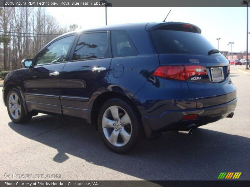 Royal Blue Pearl / Ebony 2008 Acura RDX Technology