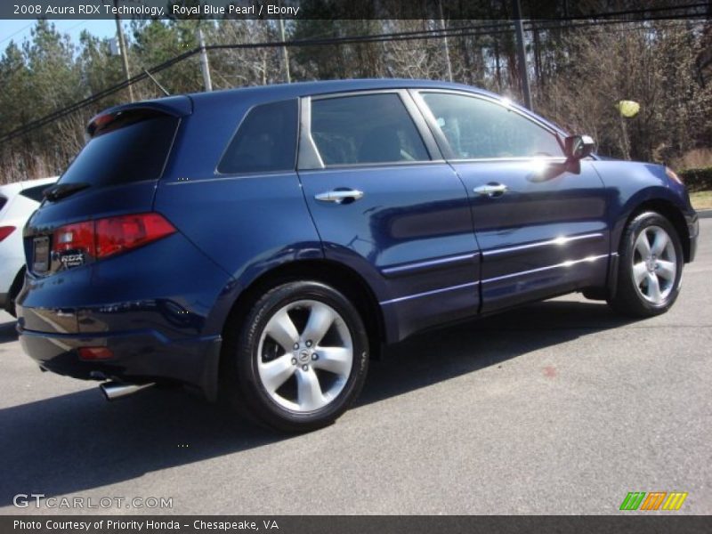 Royal Blue Pearl / Ebony 2008 Acura RDX Technology