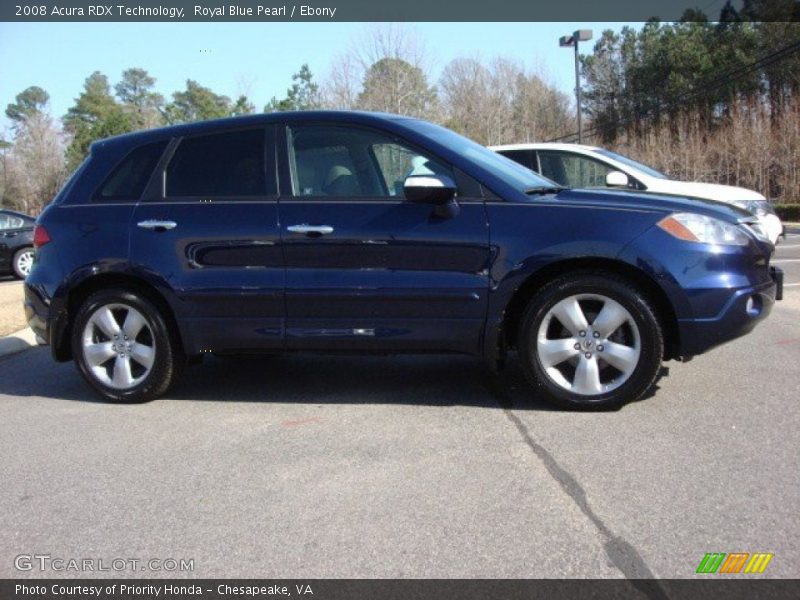 Royal Blue Pearl / Ebony 2008 Acura RDX Technology