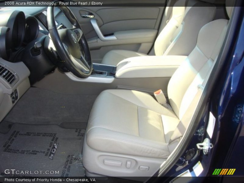 Royal Blue Pearl / Ebony 2008 Acura RDX Technology