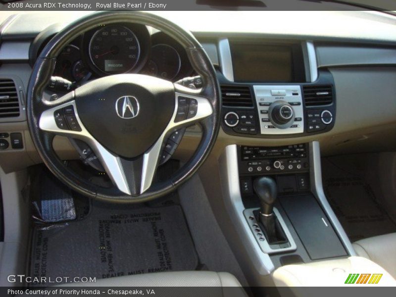 Royal Blue Pearl / Ebony 2008 Acura RDX Technology