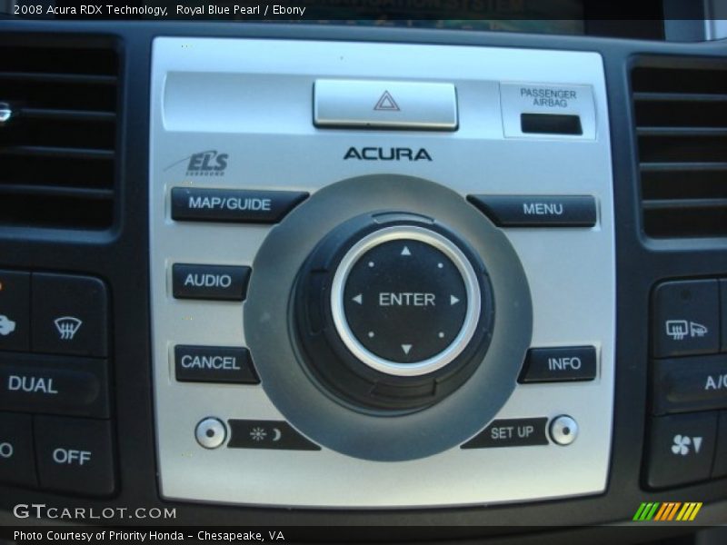 Royal Blue Pearl / Ebony 2008 Acura RDX Technology
