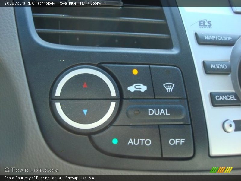 Royal Blue Pearl / Ebony 2008 Acura RDX Technology