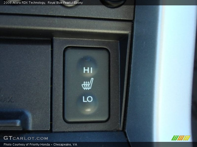 Royal Blue Pearl / Ebony 2008 Acura RDX Technology