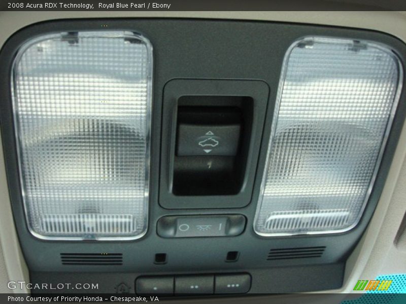 Royal Blue Pearl / Ebony 2008 Acura RDX Technology