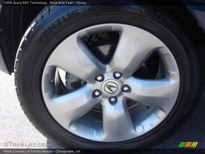 Royal Blue Pearl / Ebony 2008 Acura RDX Technology