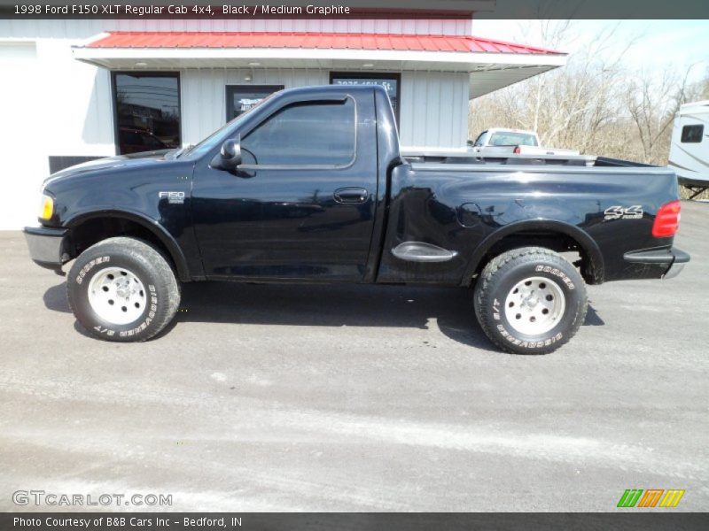 Black / Medium Graphite 1998 Ford F150 XLT Regular Cab 4x4