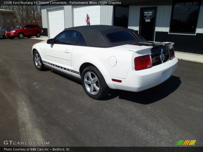 Performance White / Light Graphite 2008 Ford Mustang V6 Deluxe Convertible