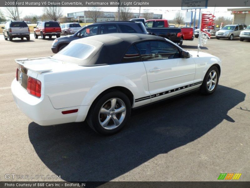 Performance White / Light Graphite 2008 Ford Mustang V6 Deluxe Convertible