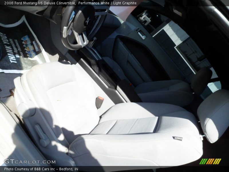 Performance White / Light Graphite 2008 Ford Mustang V6 Deluxe Convertible
