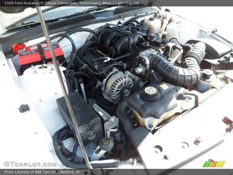 Performance White / Light Graphite 2008 Ford Mustang V6 Deluxe Convertible