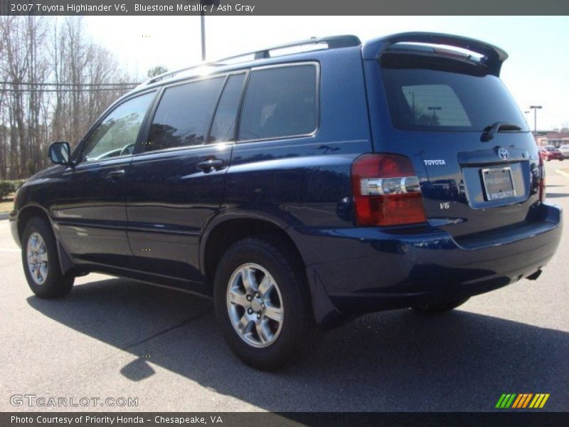 Bluestone Metallic / Ash Gray 2007 Toyota Highlander V6