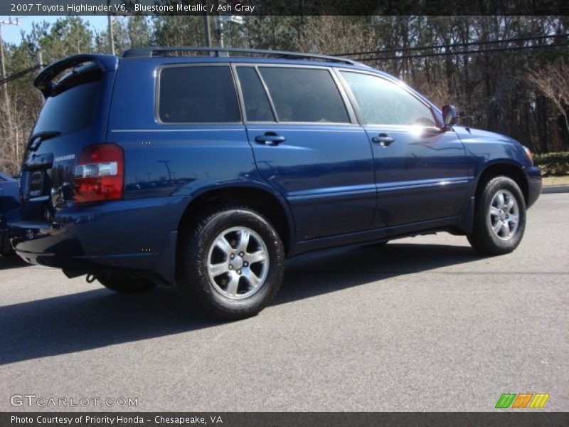 Bluestone Metallic / Ash Gray 2007 Toyota Highlander V6