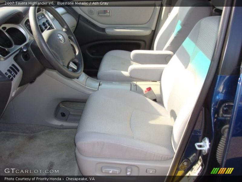 Bluestone Metallic / Ash Gray 2007 Toyota Highlander V6