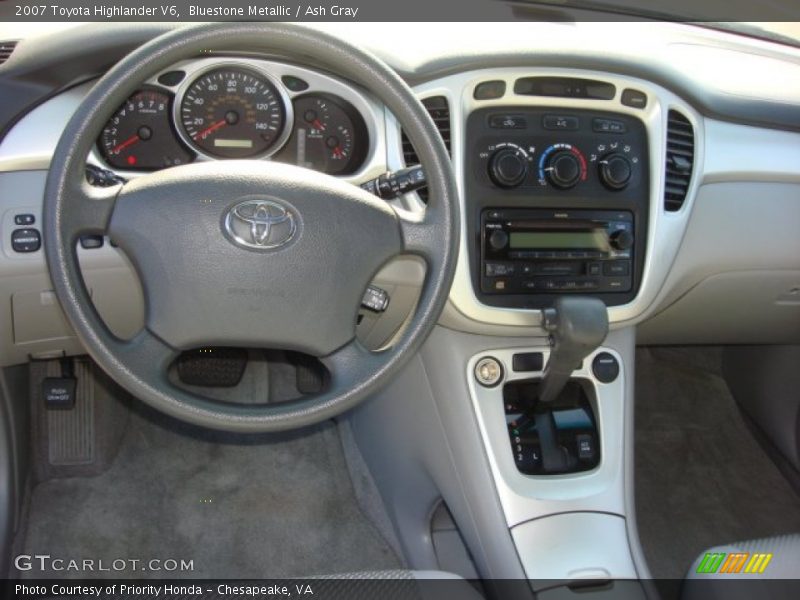 Bluestone Metallic / Ash Gray 2007 Toyota Highlander V6